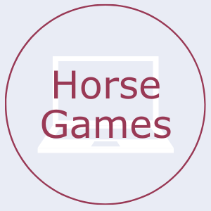 Button that says horse games. This links to the horse games page.