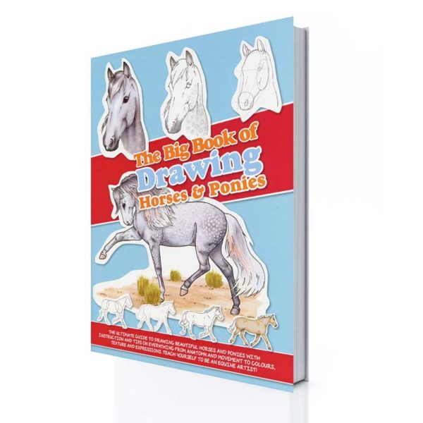 learn how to draw horses with simple techniques: simple steps horse drawing  books for adults, kids, boys, and girls of all ages, comes With space to