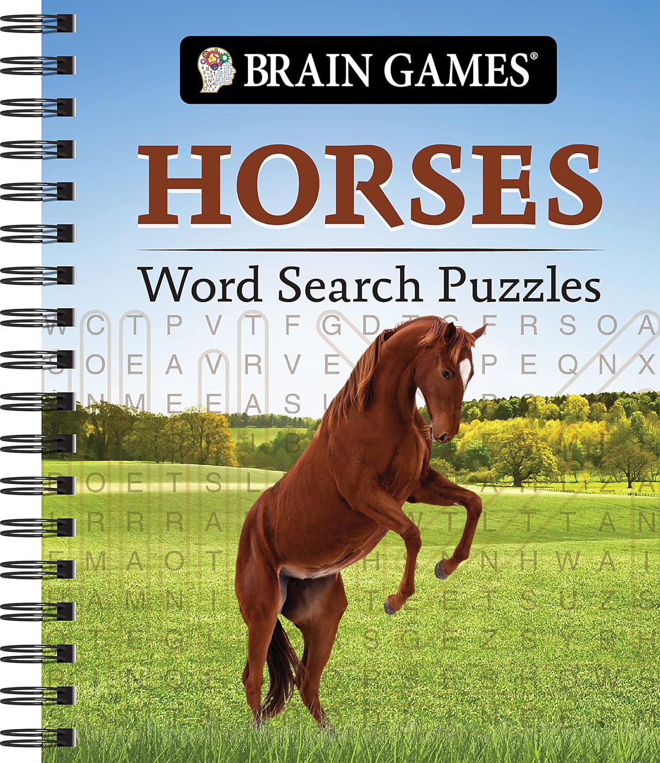 Cover of Brain Games - Horses Word Search Puzzles