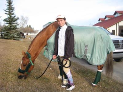 This is me and Lulu After a show at Spruce Meadows
