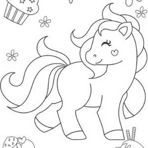 coloring pages of ponies and horses