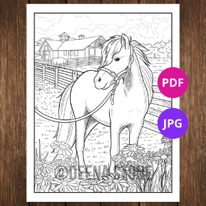 horse coloring pages and printables