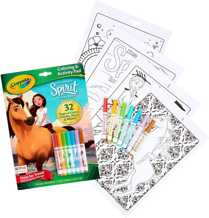 Horse coloring pages spirit coloring book