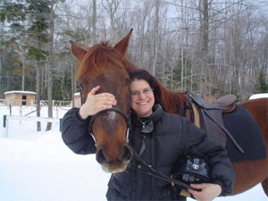 Ronnie and her horse